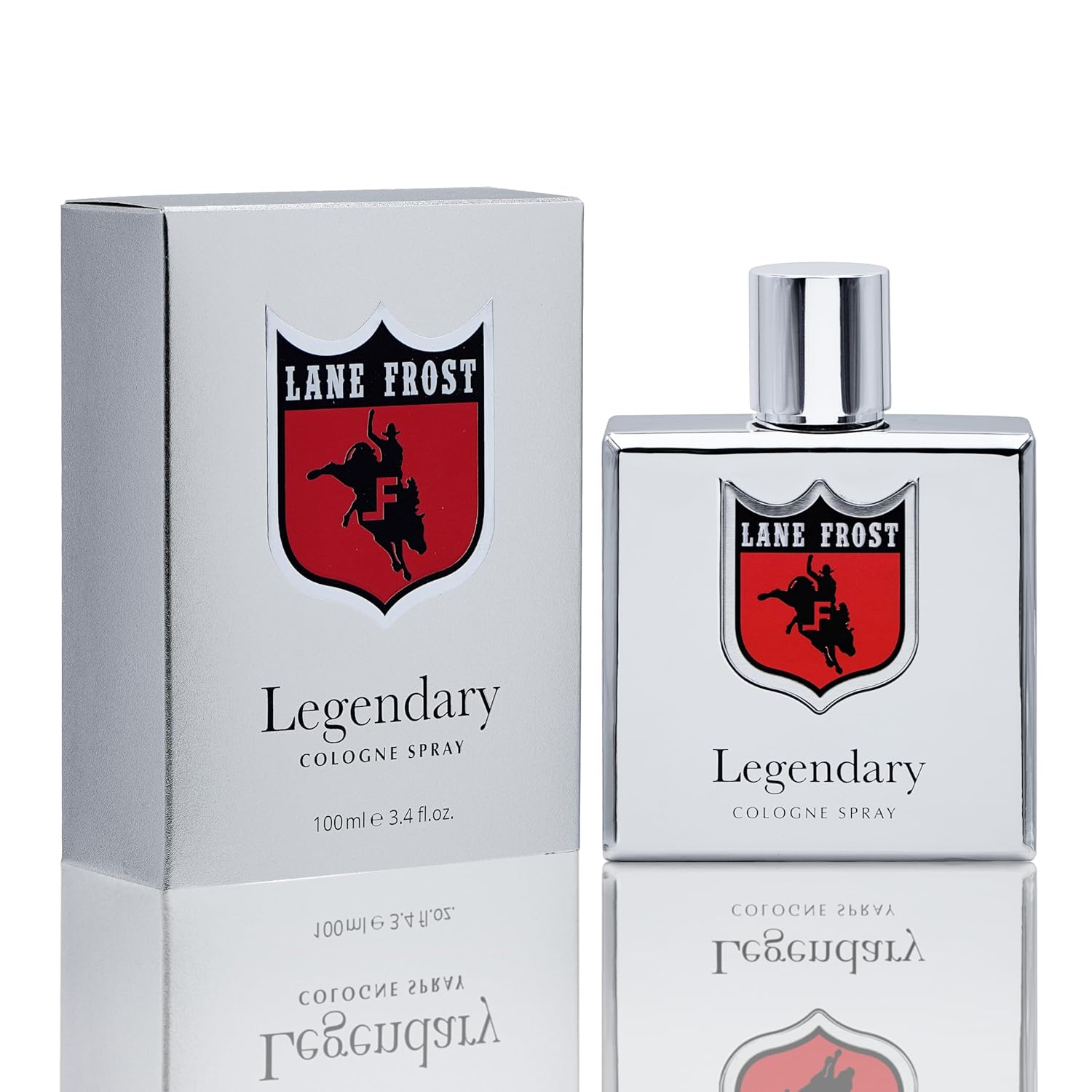 Lane Frost Mens Legendary Chrome Cologne, 3.4 oz Bottle