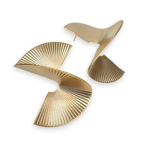 Jacqueline Kent Golden Fan Earrings