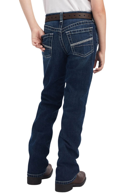 Ariat Youth Boys B4 Relaxed Hugo Boot Cut Jeans