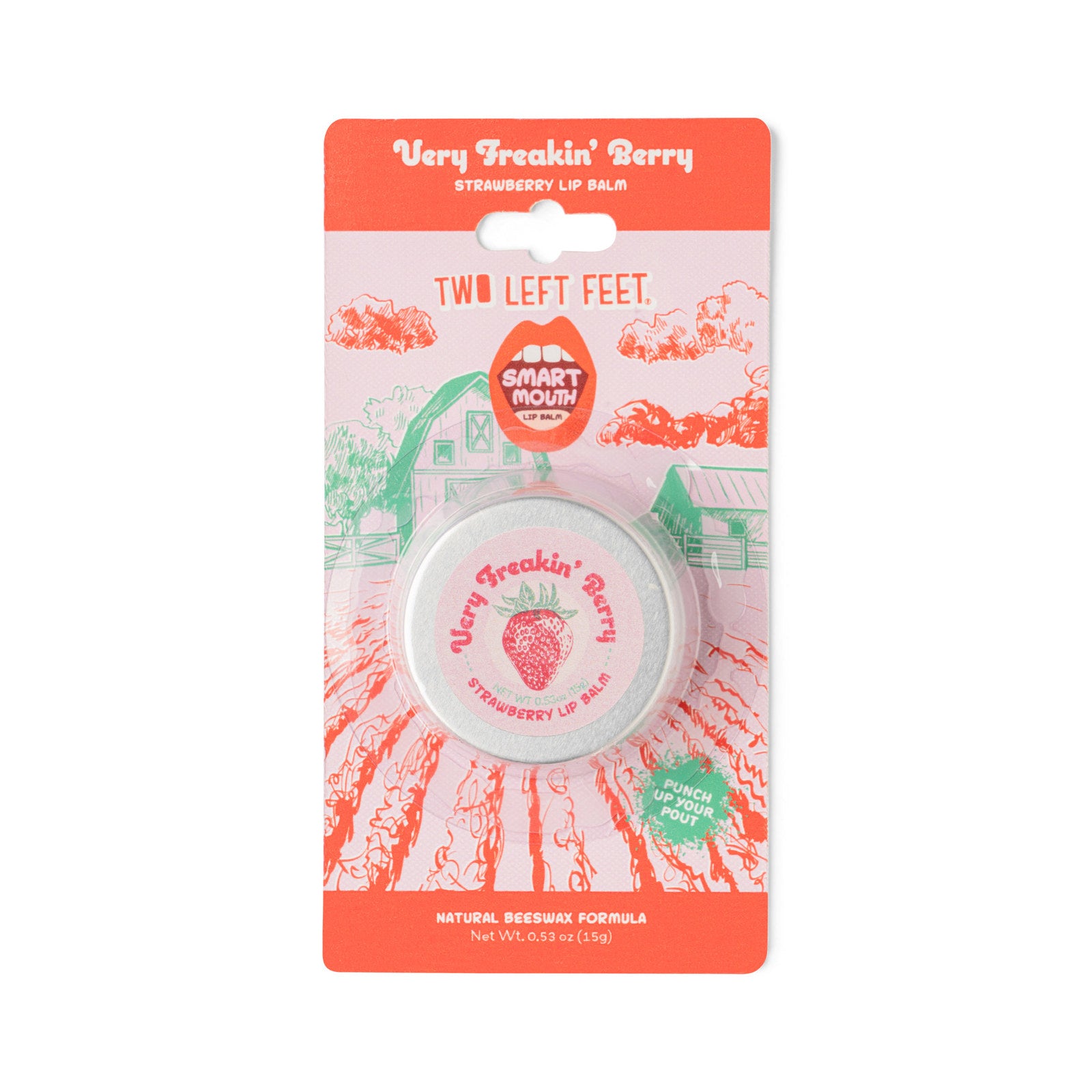 Two Left Feet Smart Mouth Hydrating Lip Balm- Beeswax, Coconut Oil and Vitamin E
