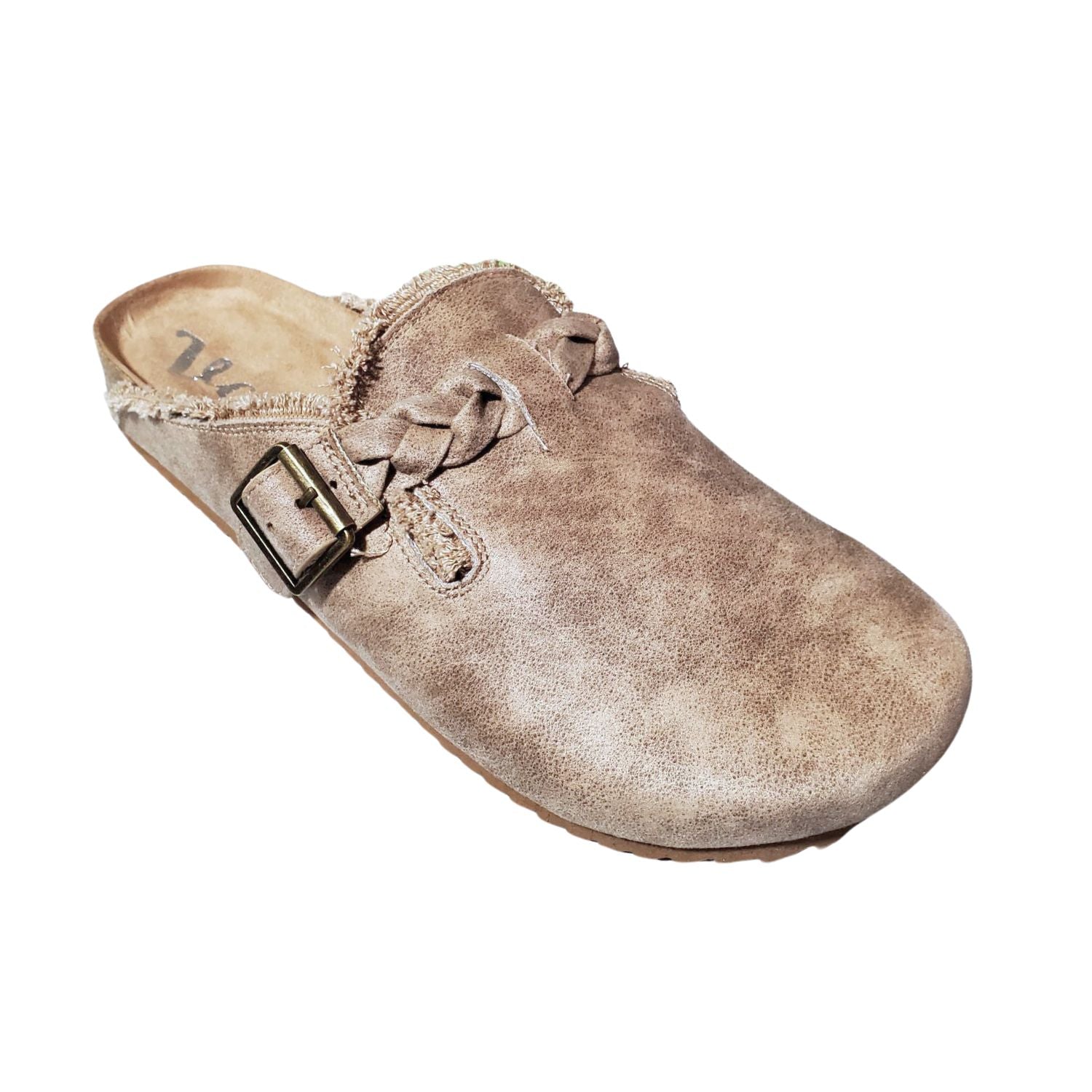 Very G Womens Iris 2 Mule Slip On Shoe, Beige