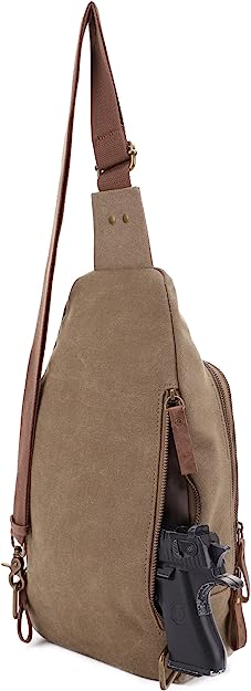 Jessie James Glacier Canvas Sling Shoulder Concealed Backpack