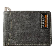 Ariat Work Mens RFID Mesh Interior Money Clip Bifold Wallet