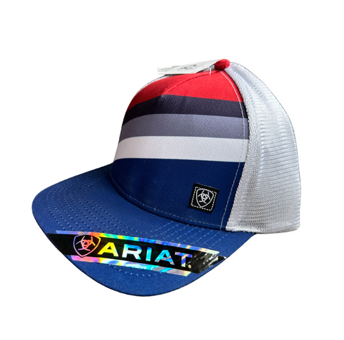 Ariat Mens Hat Red, White and Blue Cap