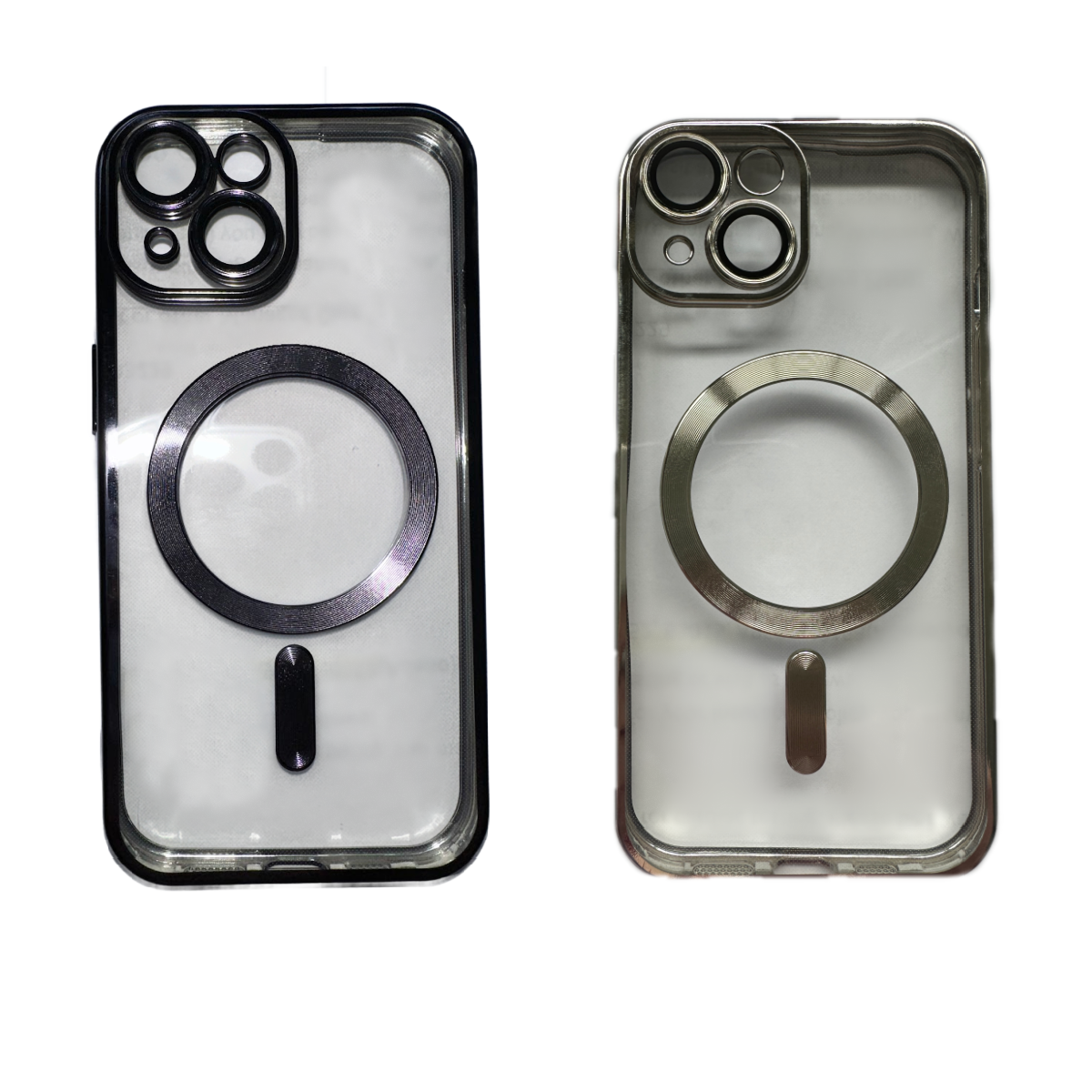 Transparent Magnetic Wireless Charging Phone Case For IPhone 15