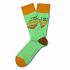 Two Left Feet Printed Adult Sock, Big Feet