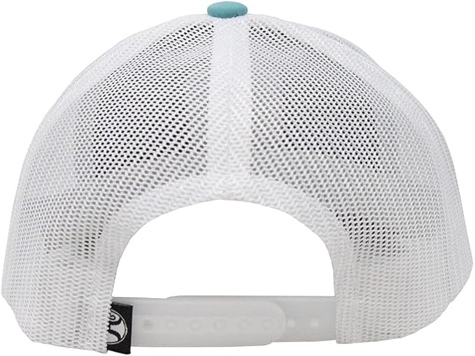 Hooey Mens Cheyenne Logo Adjustable Snapback Cap Hat, Teal/White