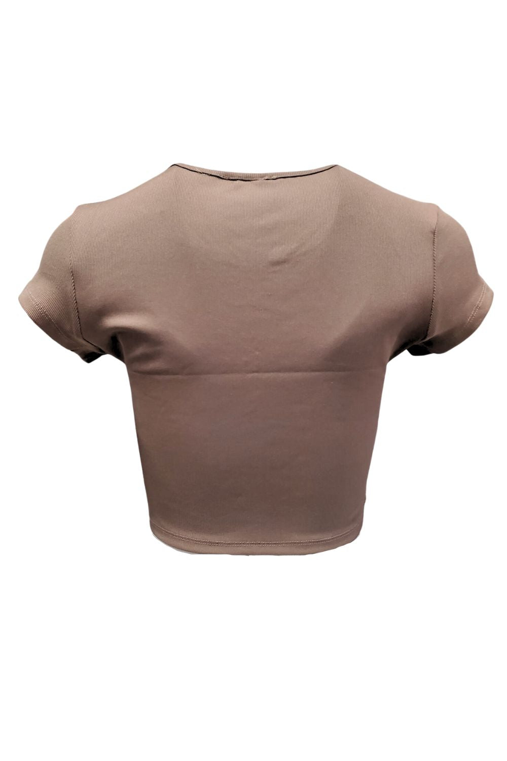 Love Poem Womens Keyhole Neckline Ribbed Cropped Top