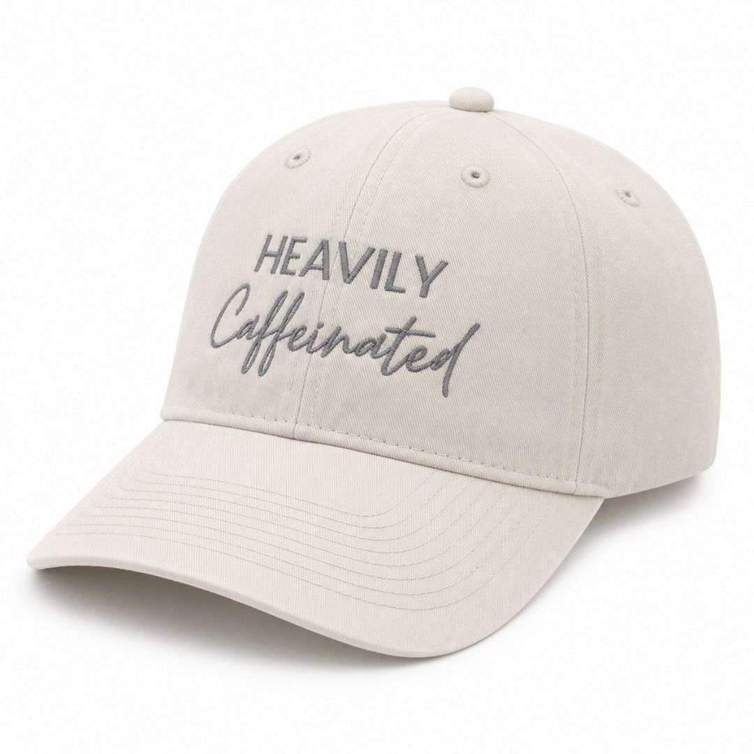 Seminole Outfitters Women's Washed Cotton Adjustable Dad Hat, Heavily Caffeinated