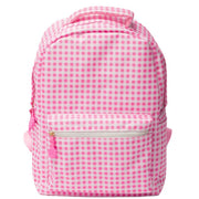 Jane Marie Kids Girls Pink Strawberry Picnic Gingham Canvas School Backpack