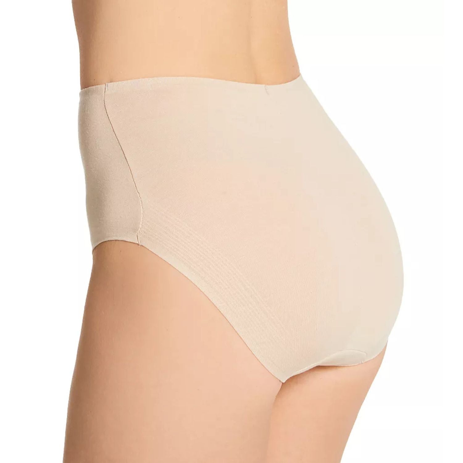 TC Fine Intimates Womens Cotton Comfort Brief Panties, Warm Beige