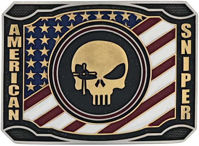 Montana Silversmiths Patriotic Duty Chris Kyle Attitude Belt Buckle