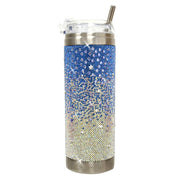 Jacqueline Kent Blue Frost Crystal Azure Ombre 20 oz Tumbler