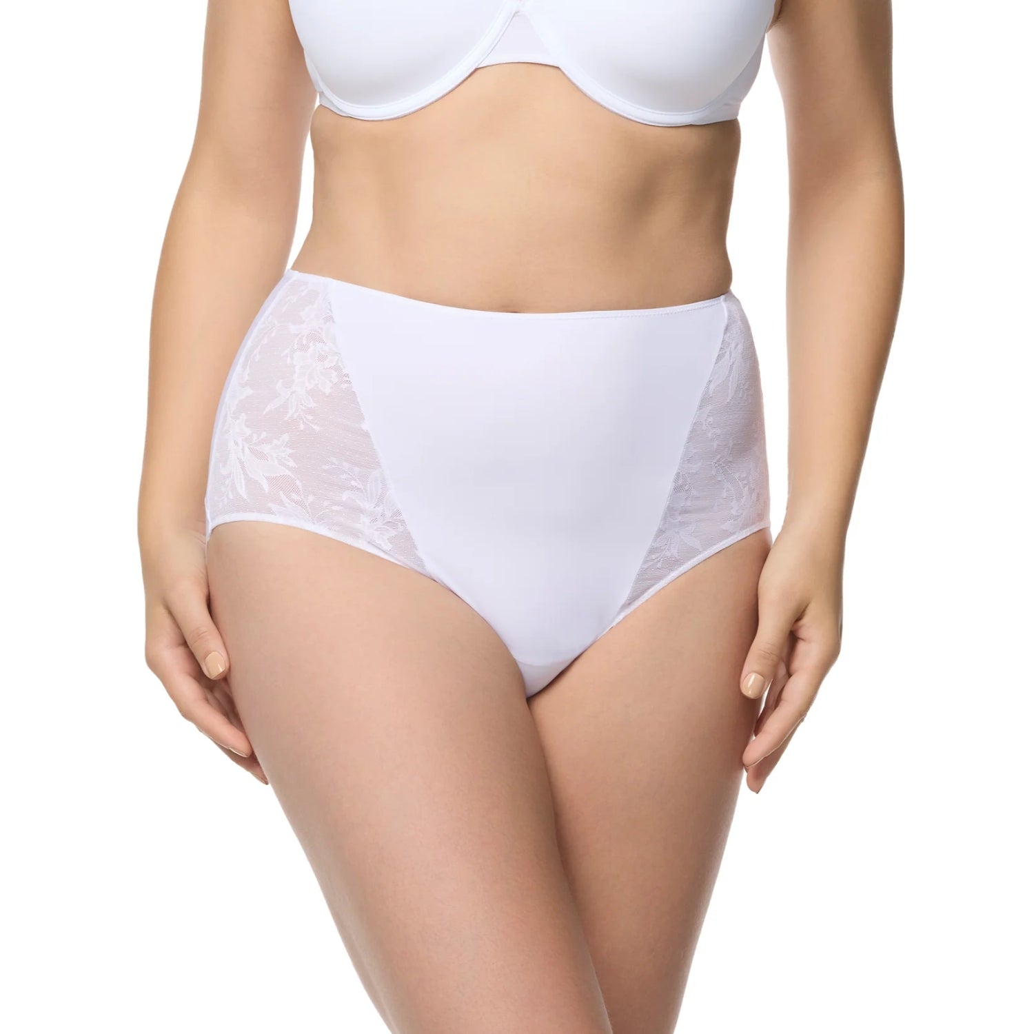 TC Fine Intimates Womens Luxe Dreamer Modern Brief Panties, White