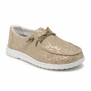 Very G Women's Holly Leopard Print Slip-On Boat Shoe Casual Loafers, Natural