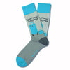 Two Left Feet Printed Adult Sock, Big Feet