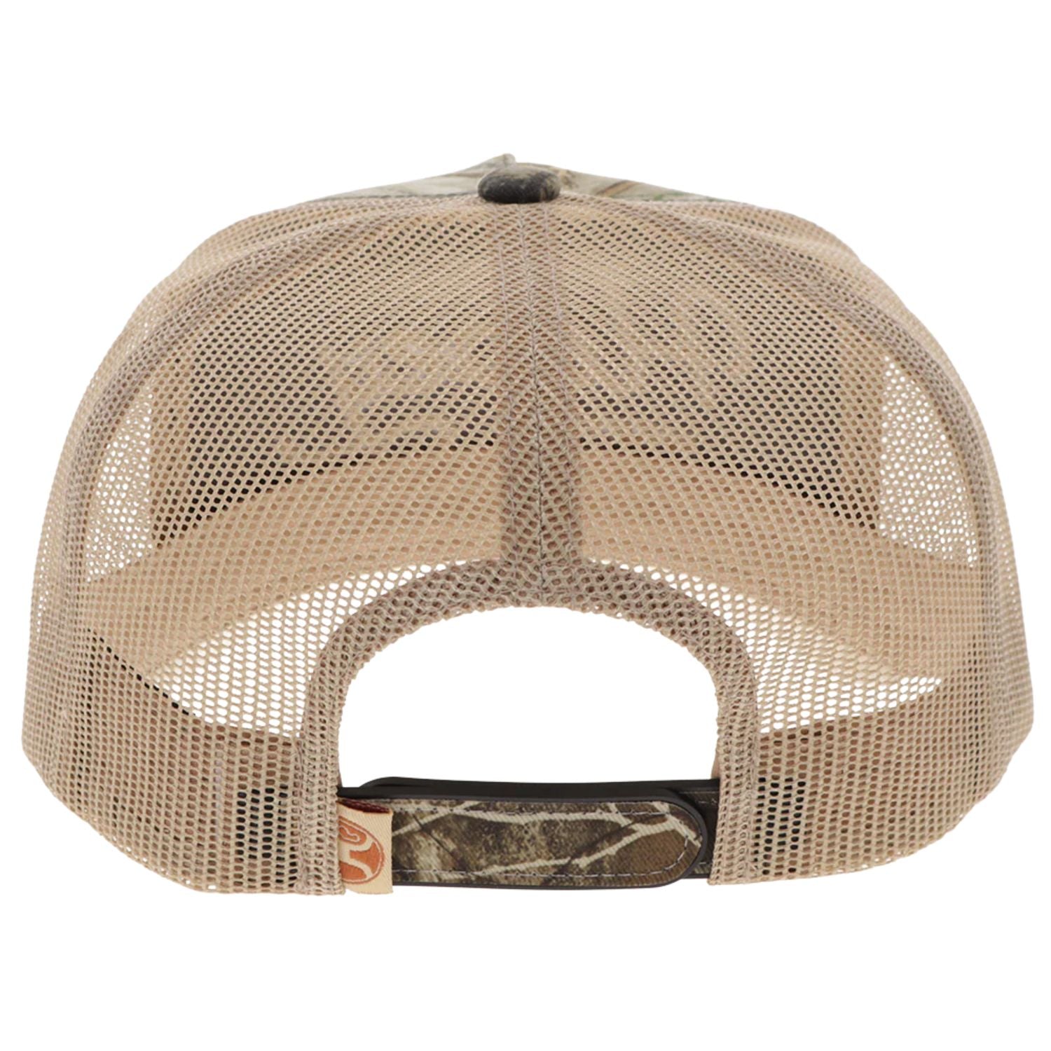 Hooey Mens OG Logo Adjustable Snapback Cap Hat, RealTree Edge Camo/ Tan