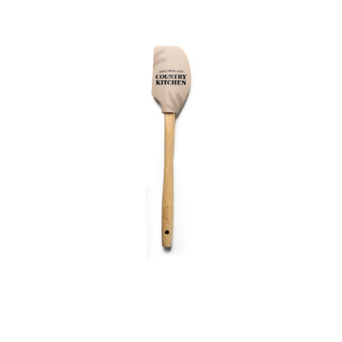 Krumbs Kitchen Farmhouse Spatula, Silicone with Wood Handle
