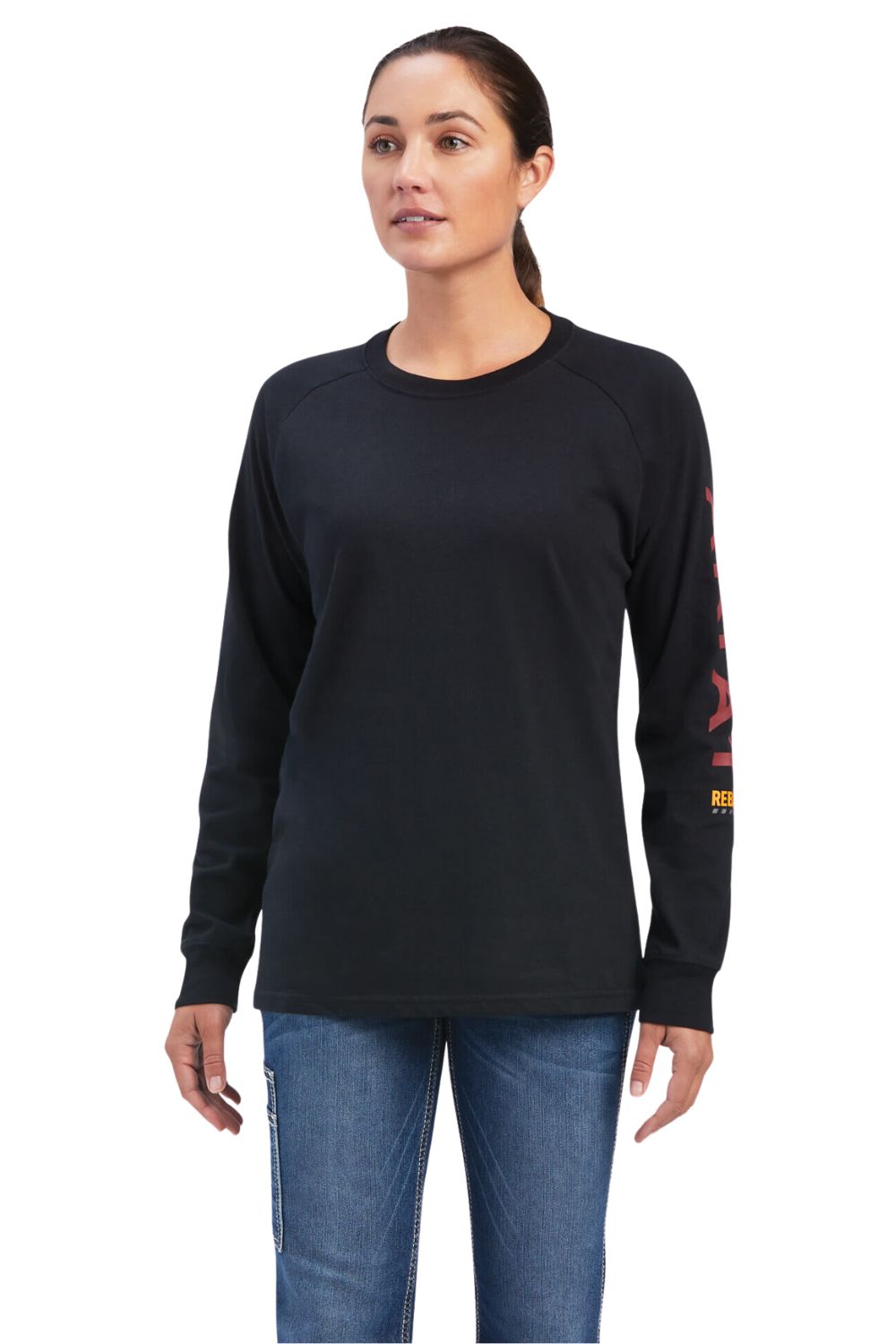 Ariat Womens Rebar Cotton Strong Graphic Long Sleeve T-shirt