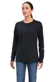 Ariat Womens Rebar Cotton Strong Graphic Long Sleeve T-shirt