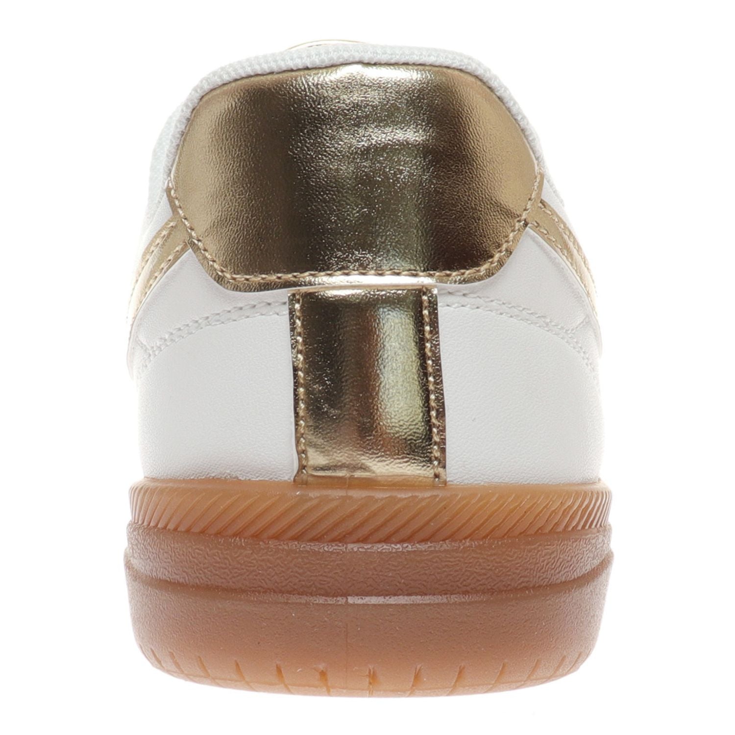 Outwoods Womens Giana-2 Lace Up Fashion Sneakers, Gold Combo