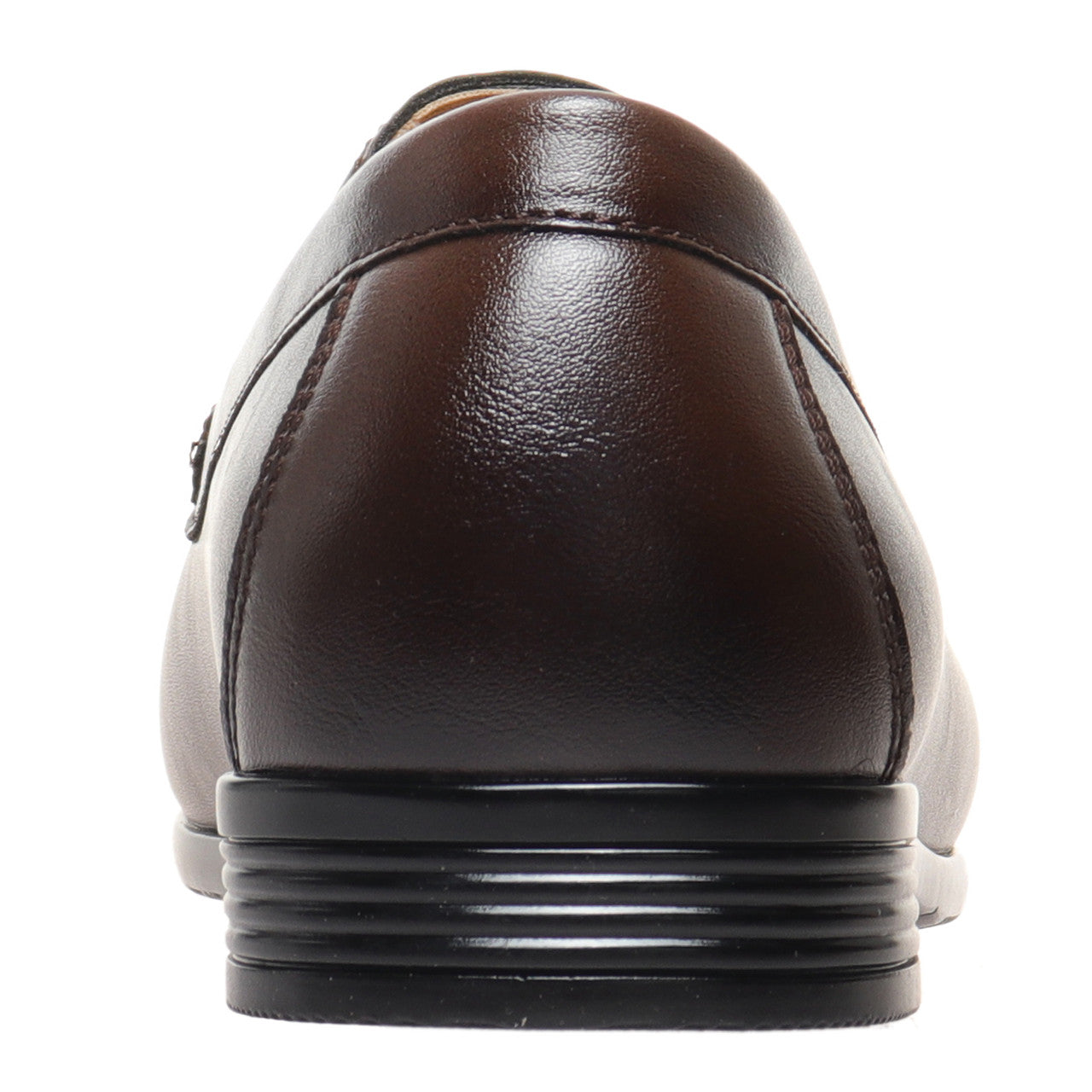Marco Ferrara Mens Tripp-1 PU Leather Slip On Moccasin Casual Dress Shoes- Brown