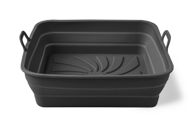 Krumbs Kitchen Essentials Collapsible Silicone Air Fryer Basket, Cook More Clean Less, Round or Square