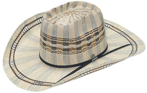 Ariat Mens Richardson 112 Adjustable Snapback Trucker Hat (Navy/Grey)