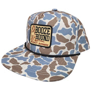 Riverbed Threads Whiskey Business Snapback Cap Hat, Blue / Old School Camo