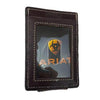 Ariat Mens Basketweave Magnetic Leather Money Clip Wallet