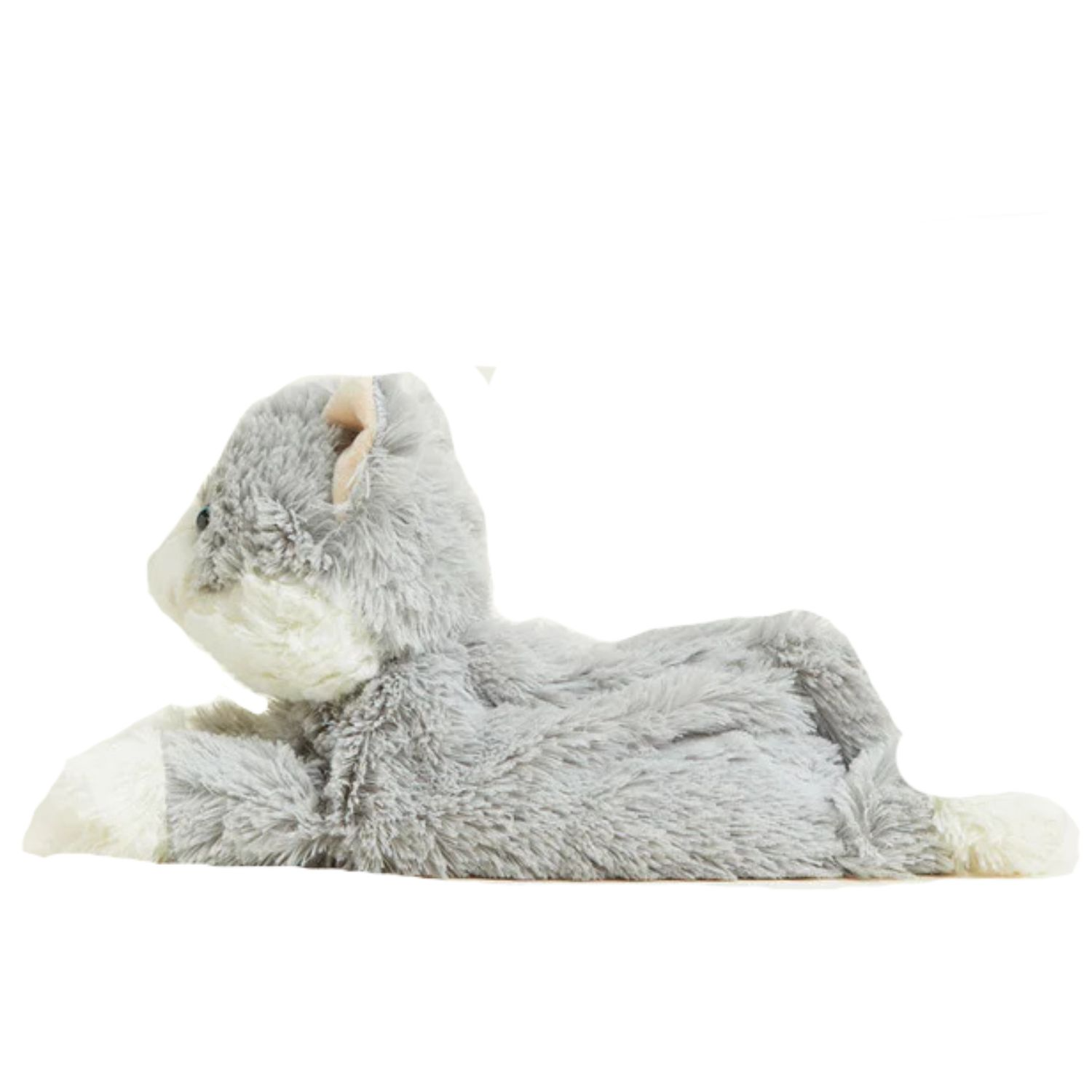 Warmies Heatable Lavender Scent Cozy 13" Plush, Laying Down Gray Cat