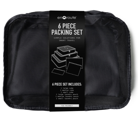 En Route Travel Cube Set TSA Friendly Lightweight 6 Piece