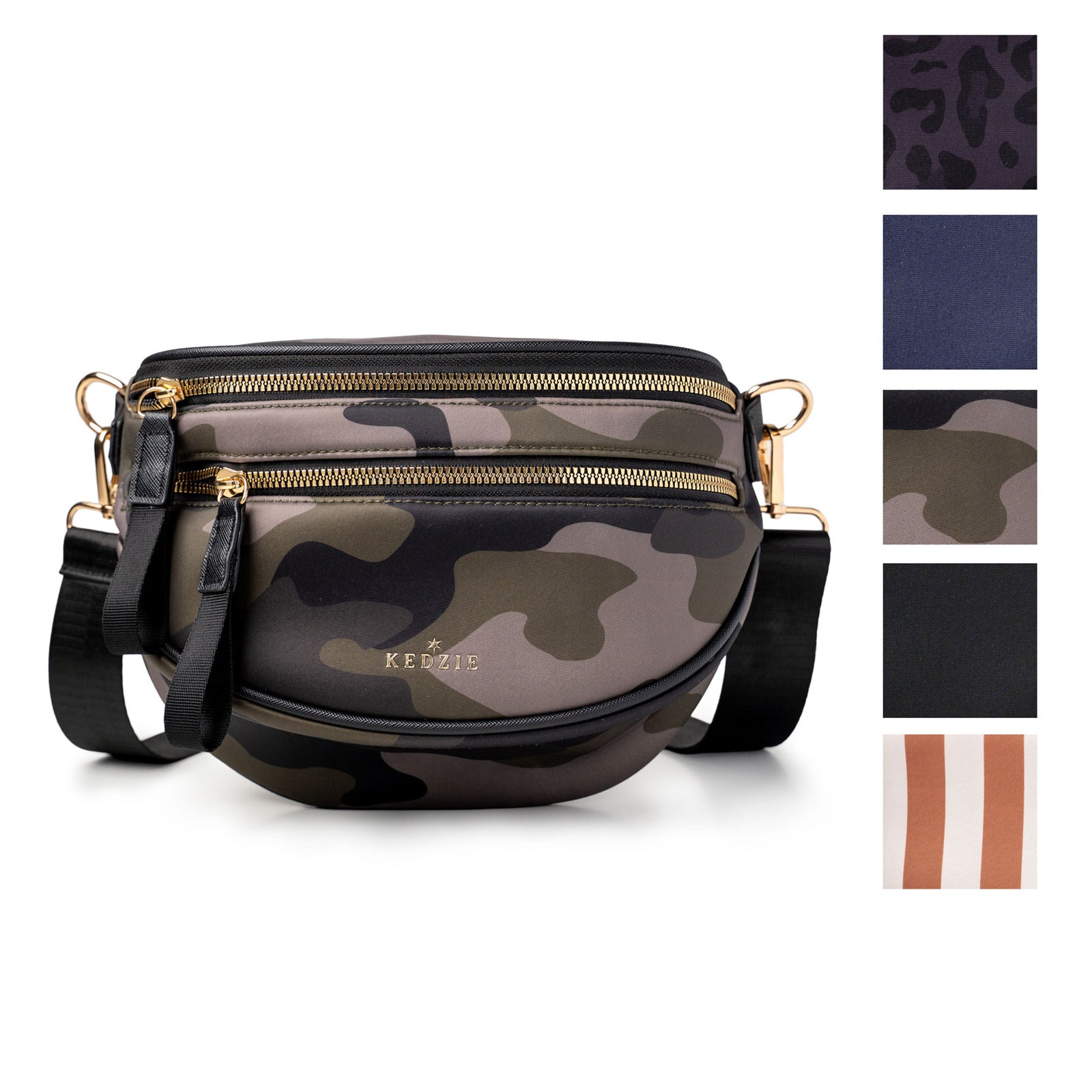 Kedzie Womens Sloane Day Pack Neoprene Crossbody Fanny Pack