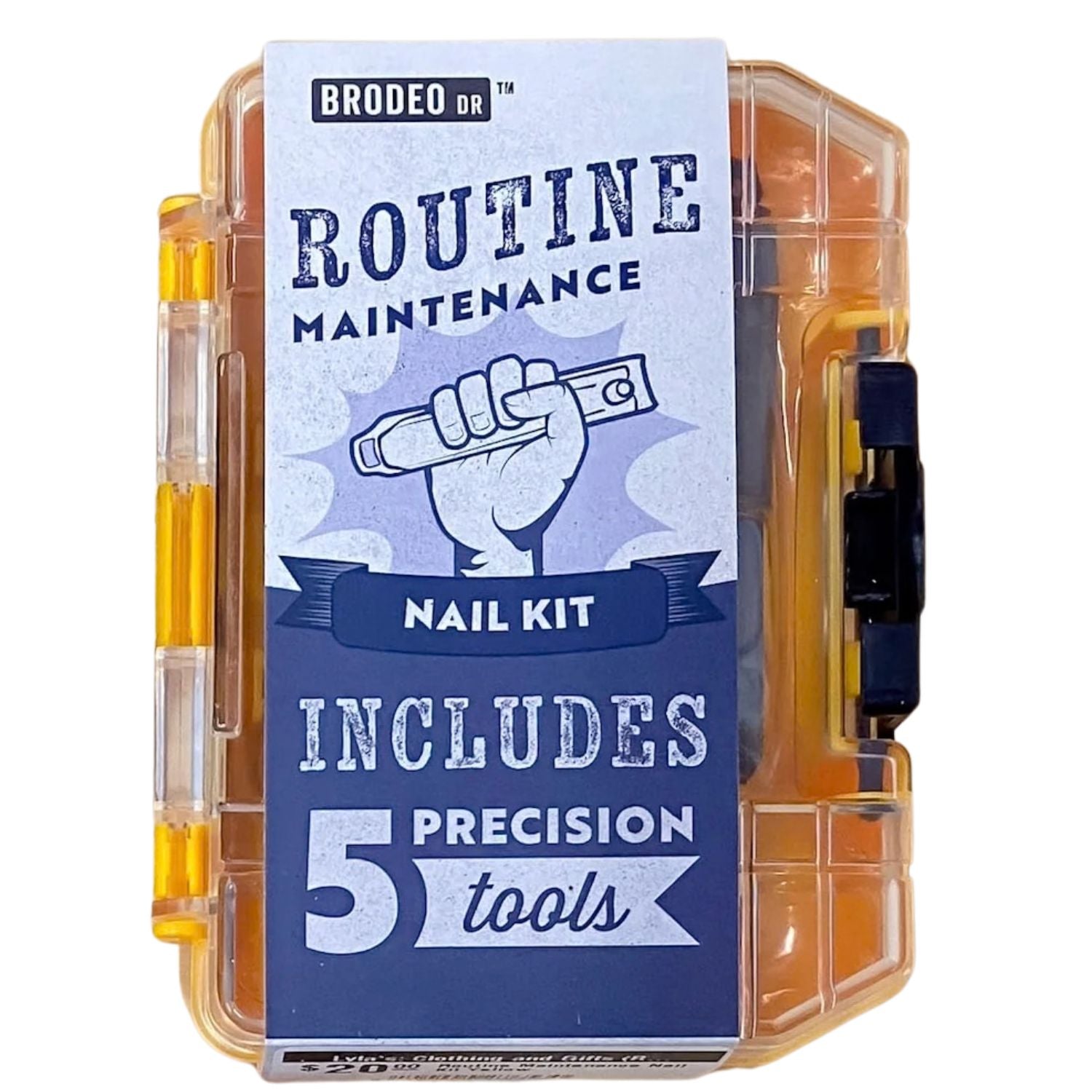 Brodeo Drive Mens Routine Maintenance Nail Tool Kit
