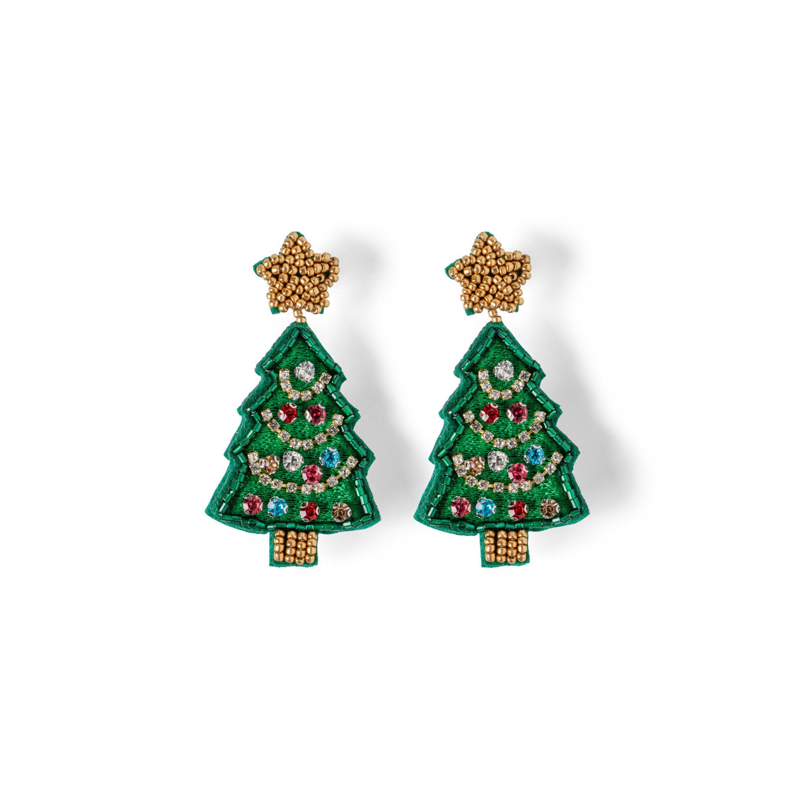 Soul Stacks Womens Holiday Spirit Beaded Earrings
