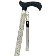 Jacqueline Kent Royal Ice Adjustable Crystal Rhinestone Cane, Canary Yellow