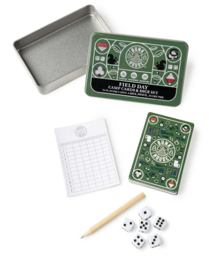 Bunkhouse Field Day Camp Cards & Dice Set