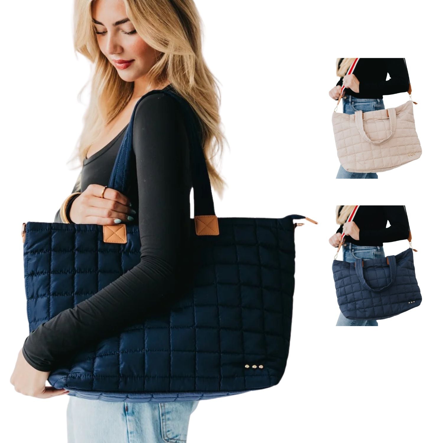 Pretty Simple Day Dreamer Quilted Travel Tote Bag