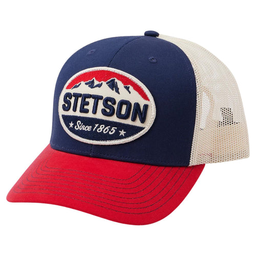 Stetson Navy Americana Adjustable Snapback Trucker Cap Hat