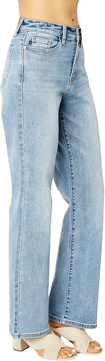 Judy Blue Womens High Waist Straight Fit Denim Jeans
