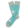 Two Left Feet Printed Adult Sock, Big Feet