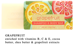 Greenwich Bay Trading Co., 4.2oz Shampoo & Body Bar, Grapefruit