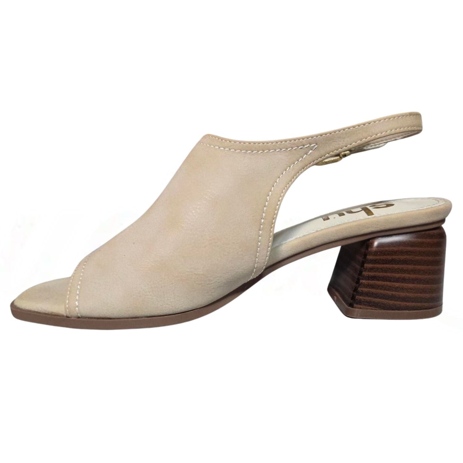 Shu Shop Womens Faith Suede Open Toe Slingback Mule Heeled Sandals