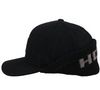 Hooey Mens "Out Cold" Wool with Ear Flap Flexfit Hat Cap, Black