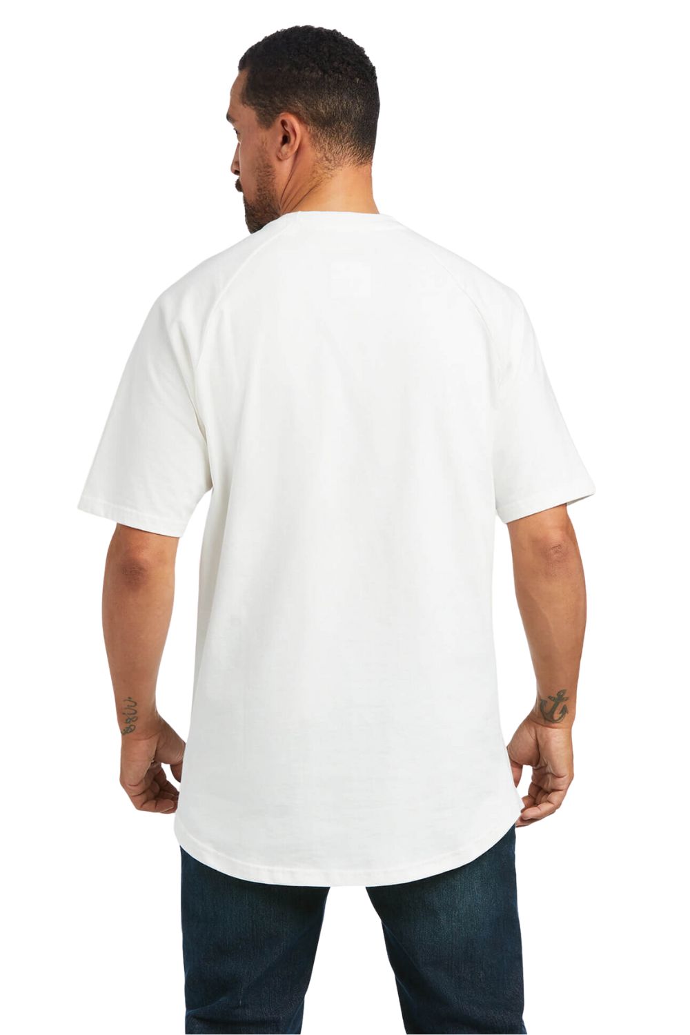 Ariat Mens Rebar Cotton Strong Logo Short Sleeve T-Shirt