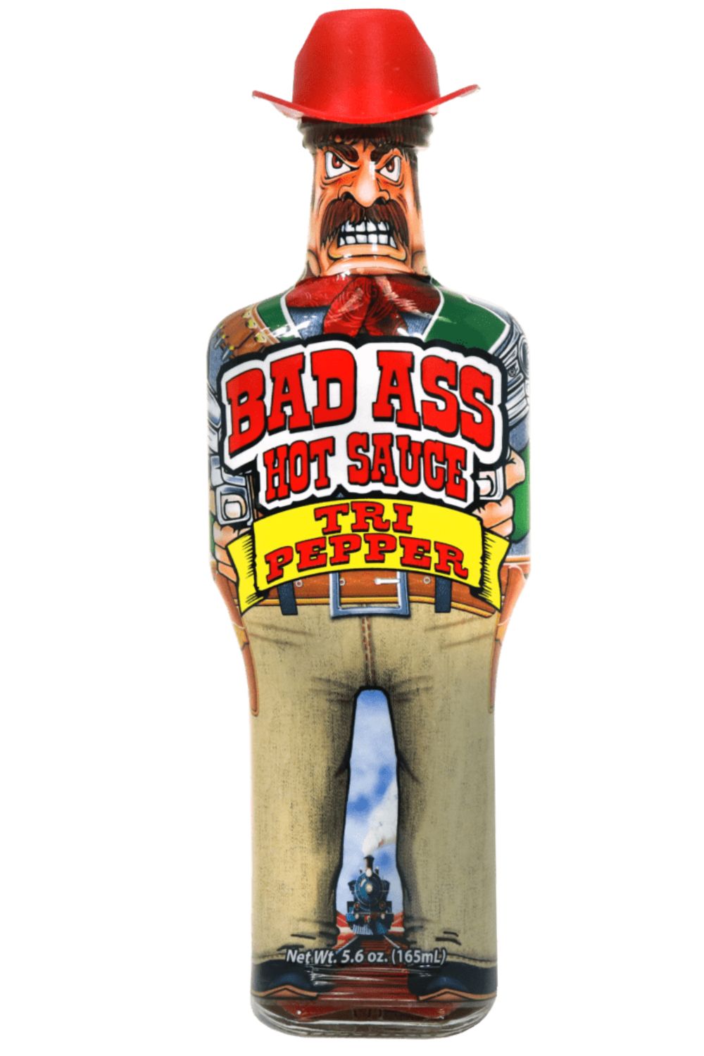 Ass Kickin' Bad Ass Tri Pepper Hot Sauce 5.6 oz Bottle