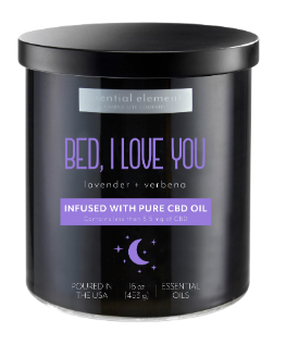 Candle-Lite Essential Elements, Infused with CBD Oil, Candle Jar 16oz