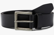 M&F Western HD Xtreme Basic Silver Buckle, Black Leather Belt, 36