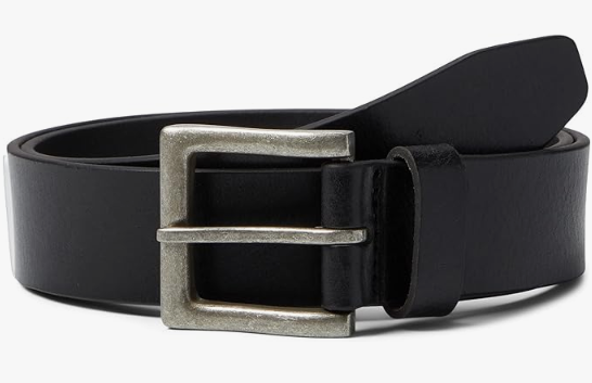 M&F Western HD Xtreme Basic Silver Buckle, Black Leather Belt, 36