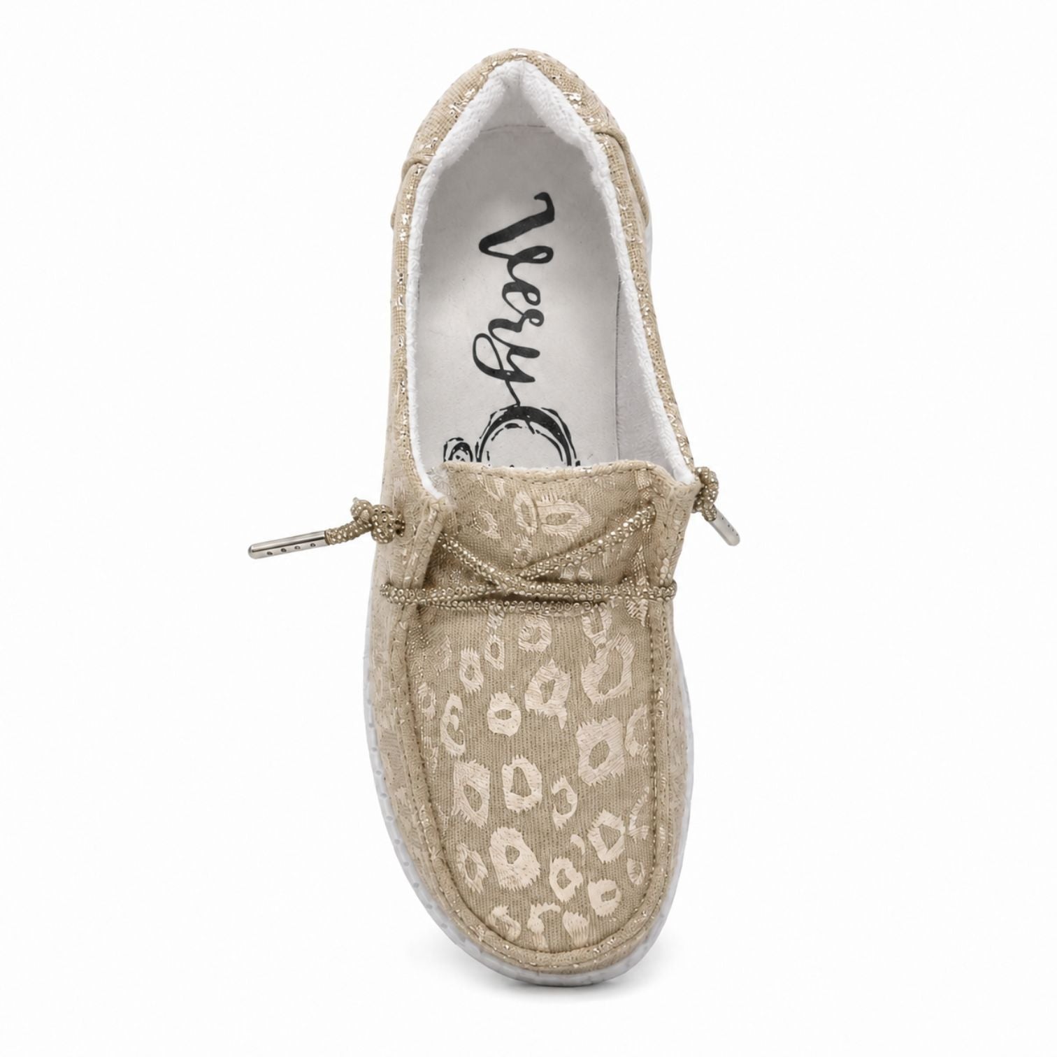 Very G Women's Holly Leopard Print Slip-On Boat Shoe Casual Loafers, Natural